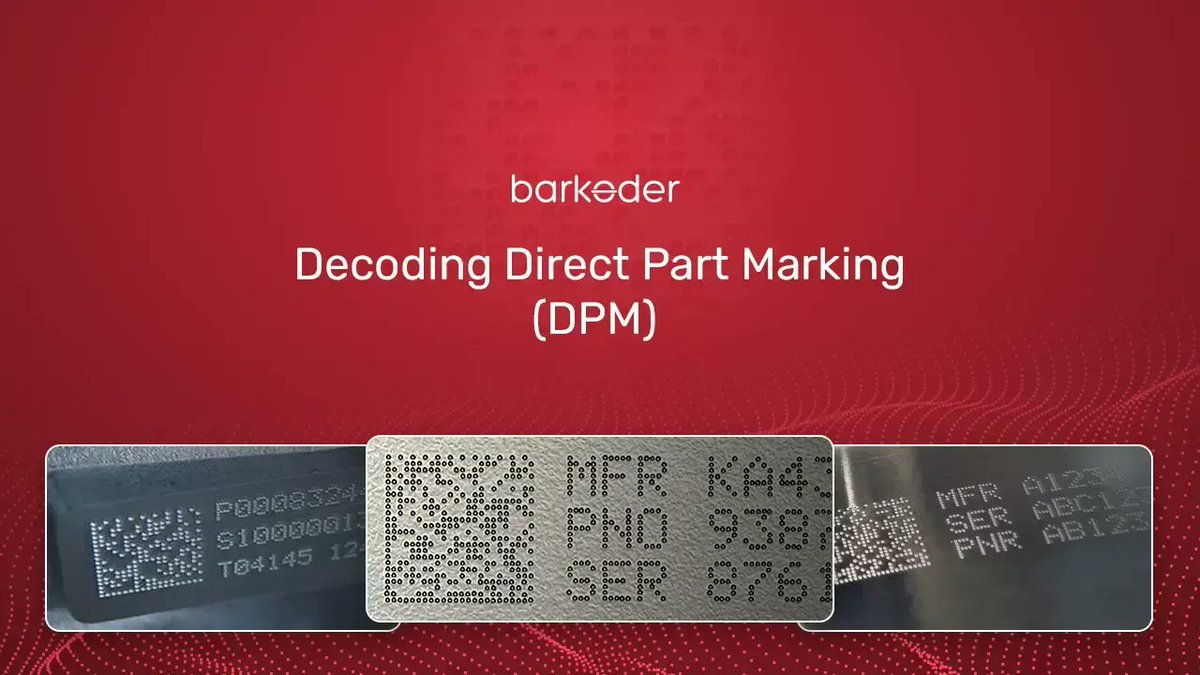 TheBarkoder's tweet image. Have you ever wondered about what are DPM-engraved Data Matrix barcodes & why are they used? Learn more with our new guide! #datamatrix #barcodes #dpm #barcodescanning
barkoder.com/blog/decoding-…