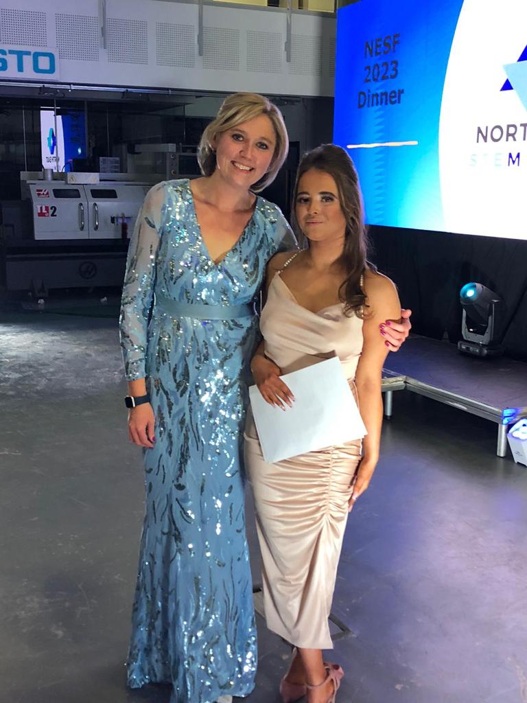 UTCSouthDurham's tweet photo. Well done to current Year 11 student Scarlett and former students Will, Oliver and Finley for speaking at the North East STEM Foundation charity dinner!

Over £60,000 was raised, which will help support students in the north east access STEM Education.

#ThinkUTC https://t.co/IlyuuZL9b7