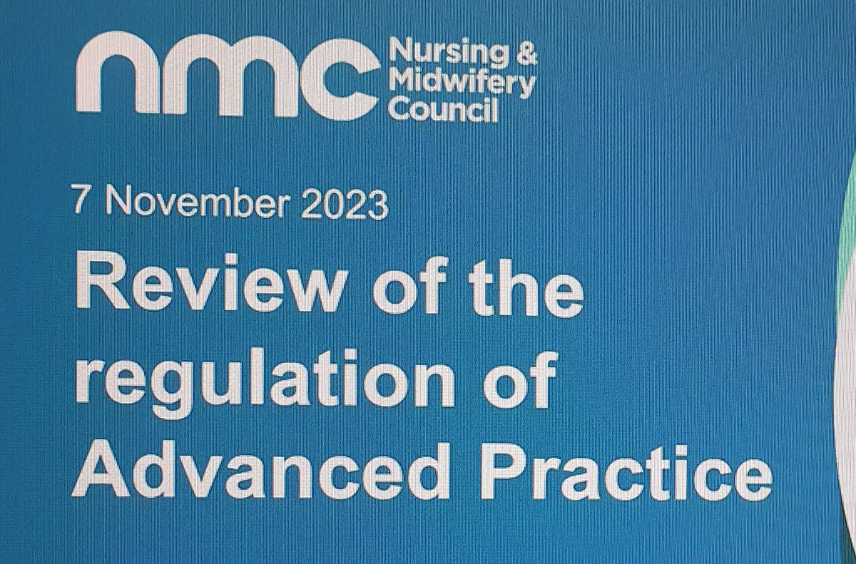 Anissa Djerbib (@an15sad) on Twitter photo As part of #AdvancingPractice2023 week I'm attending an <a href="/nmcnews/">Nursing and Midwifery Council</a> webinar exploring their progress on the #regulation of #AdvancedPractice. As we all know regulation and governance is central to safe care and standardisation of the role. As part of #AdvancingPractice2023 week I'm attending an <a href="/nmcnews/">Nursing and Midwifery Council</a> webinar exploring their progress on the #regulation of #AdvancedPractice. As we all know regulation and governance is central to safe care and standardisation of the role.