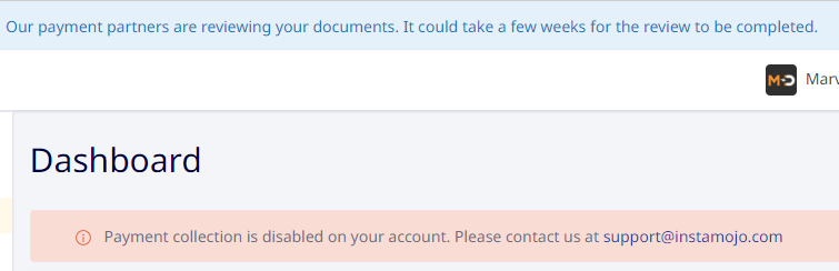 DigitalsMarvel's tweet photo. @instamojo @AskInstamojo 
I raised tickets 2-3 times, but the account is not yet open for receiving payments. It's been almost 3 weeks now. Is Instamojo taking the help of third-party payment processors to process payments? https://t.co/ke722jjvID