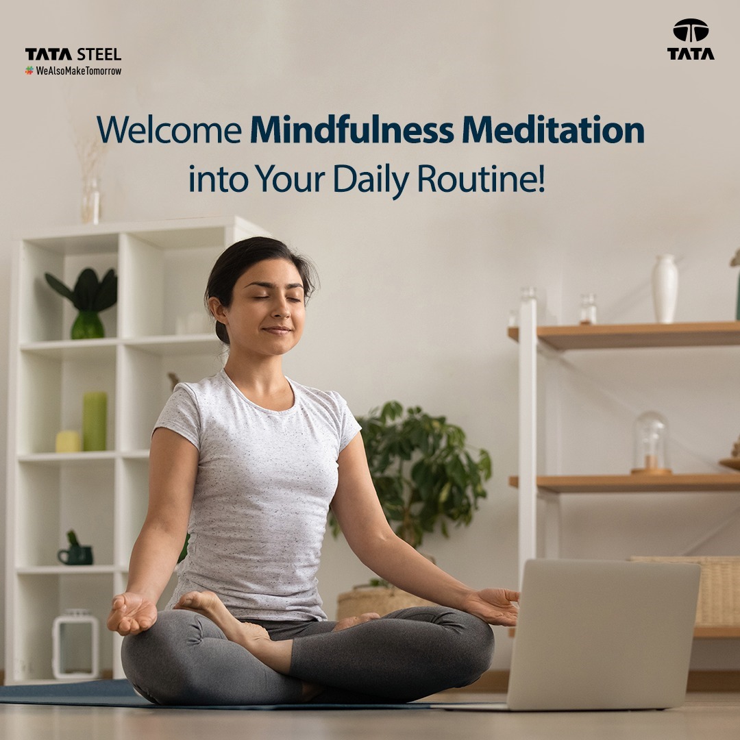 TSCampusConnect's tweet photo. Practicing mindfulness #meditation can significantly enhance your memory. By training your mind to focus on the present moment, you reduce stress &amp; improve #concentration. It's a calming &amp; effective way to sharpen your #memory &amp; promote overall mental well-being.

#TataSteel https://t.co/28lOlPf2iZ
