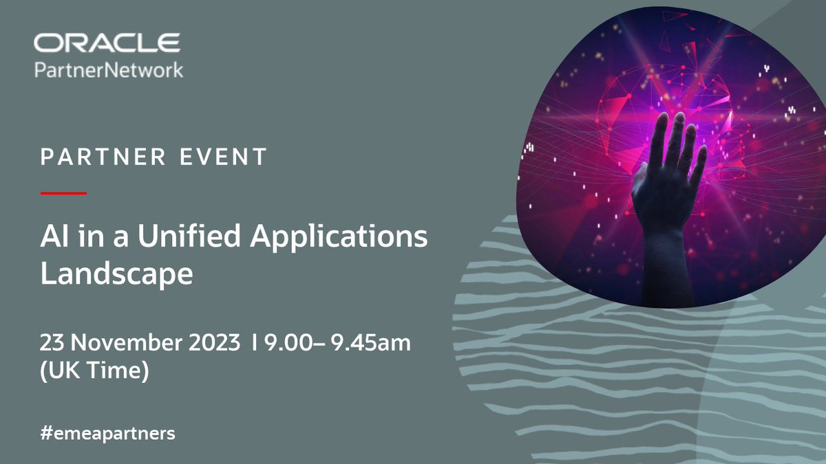 The term #AI carries complexity. Join #emeapartners Enigen's webinar on 23 Nov, where @JackofallAI & @AlexLoveUK will demystify it: tinyurl.com/4z89m4sr @Oracleemeaps