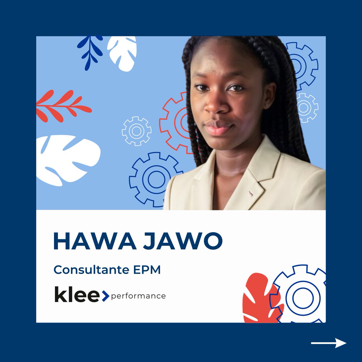 🙋 Bienvenue à Hawa Jawo dans #LaTeamKlee !​​

Toi aussi tu as envie de rejoindre notre équipe ? Retrouve nos offres d'emplois ici 👉 jobs.kleegroup.com/jobs?departmen…​​

#ConsultantEPM #EPM #Performance #Finance #Pilotage #ControledeGestion #Jobs #Recrutement