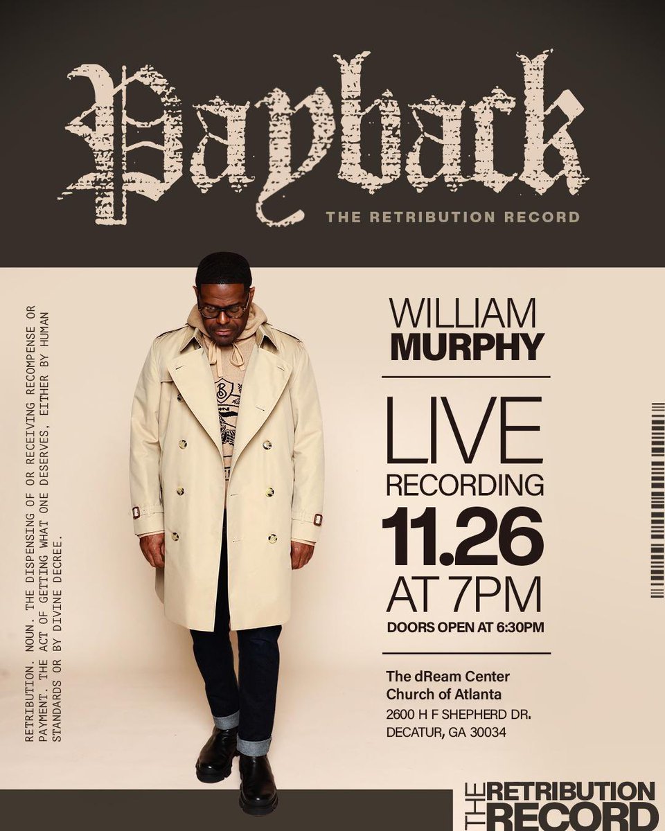 I can promise you this, “…the devil didn’t get away with it!” And what he tried, WILL not go without a response from God. #Payback #Backpay #WilliamMurphy