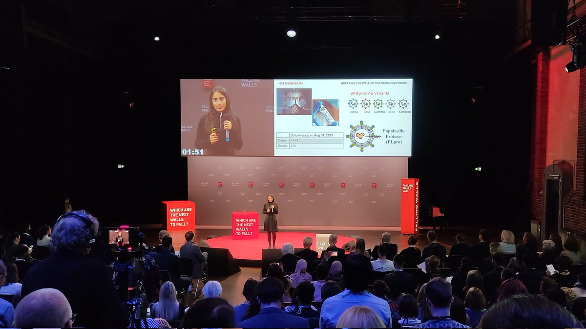Excited to be at the #FallingWalls #ScienceSummit2023 ! So many on-point presentations of state-of-the-art research from all over the world 🥼🌍