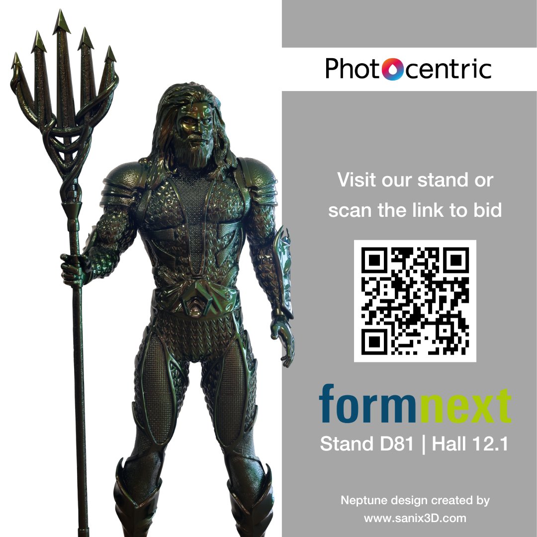 🏆 Like what you see on our stand?

Why not bid for our Neptune or Genie figures and get a unique display piece for your home or office.

Visit our stand at @formnext_expo or click on the image below.