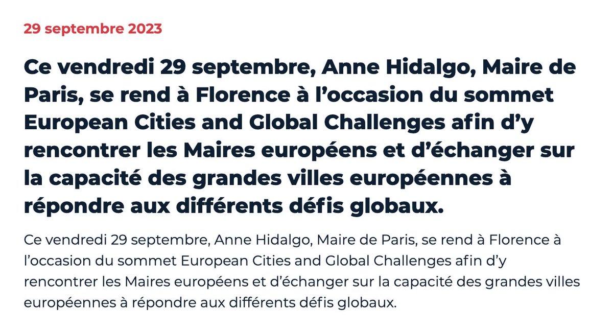 emma_ducros's tweet photo. Anne Hidalgo en tournée mondiale. Avant Nouméa et Tahiti, New York, Florence et Cotonou. Et après, Dubaï.
Le tout en trois mois.
La maire de Paris, c'est le Guide du Routard. https://t.co/78lyqOrKfp