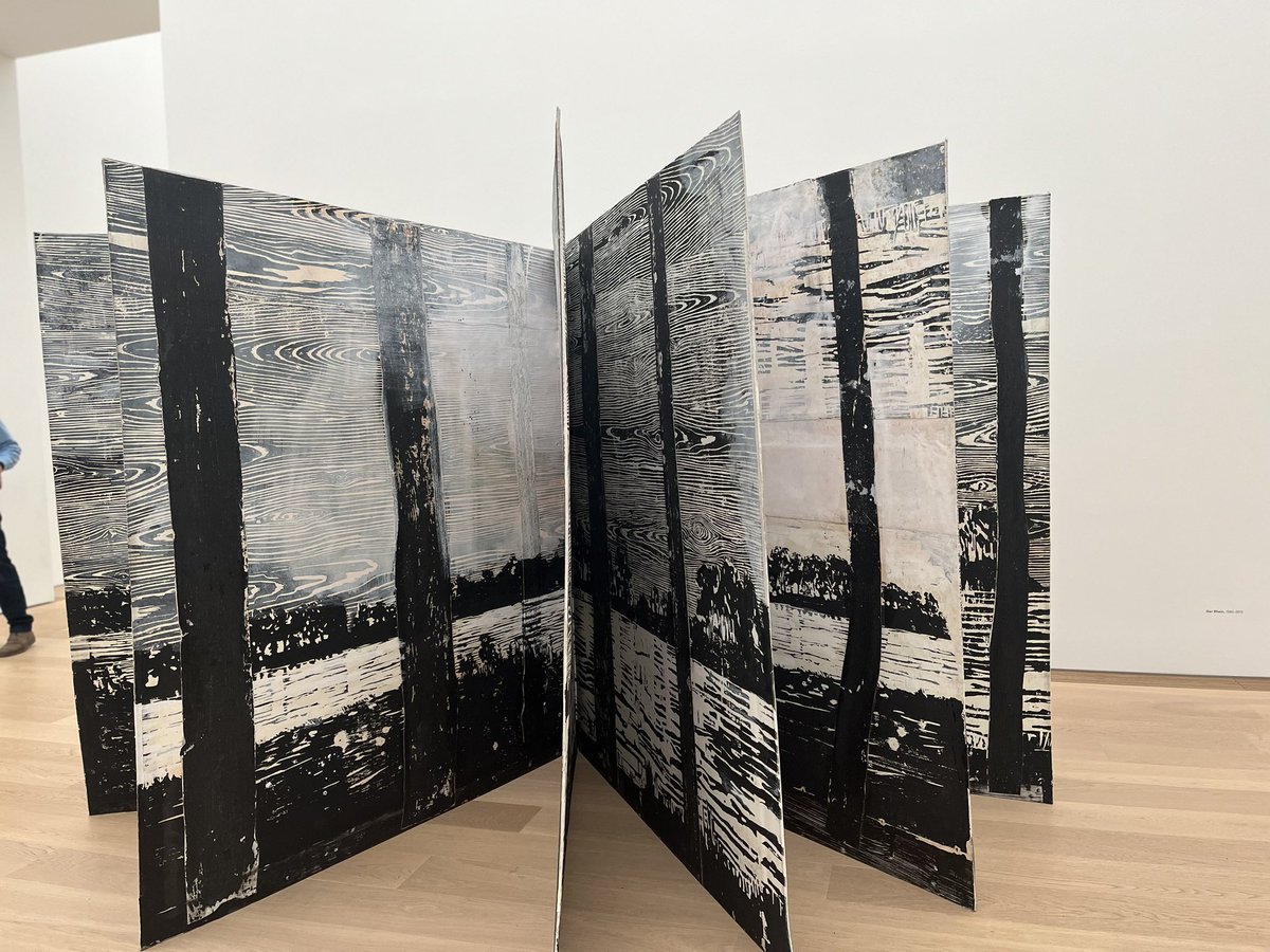 Biljana2707's tweet photo. #Voorlinden #Museums2023 #modernekunst #museumvoorlinden #hedendaagsekunst #Anselm #AnselmKiefer #Bilderstreit and #FullMoon #thegirlonthetrain #windowwithaview https://t.co/LIMjGodHoV