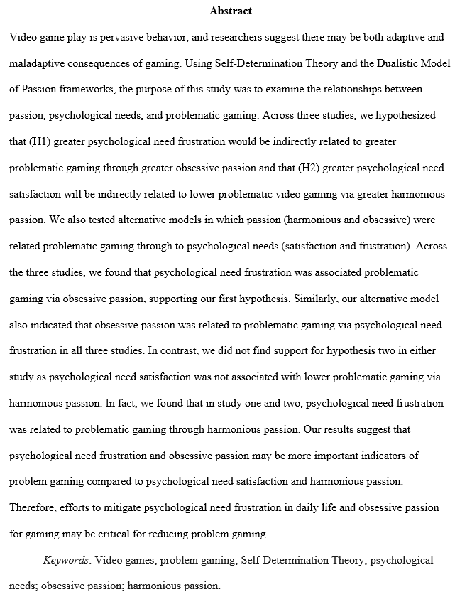 “Examining the Role of Psychological Needs and Passion in Problem Video Gaming” by <a href="/joshua_remedios/">Joshua Remedios</a> (<a href="/Carleton_U/">Carleton University</a>), <a href="/KatieGunnell/">Katie Gunnell</a>, Madison Paynter, &amp; <a href="/nassimtabri/">Dr. Nassim Tabri</a> #accepted <a href="/CU_Psychology/">Carleton University Department of Psychology</a>
