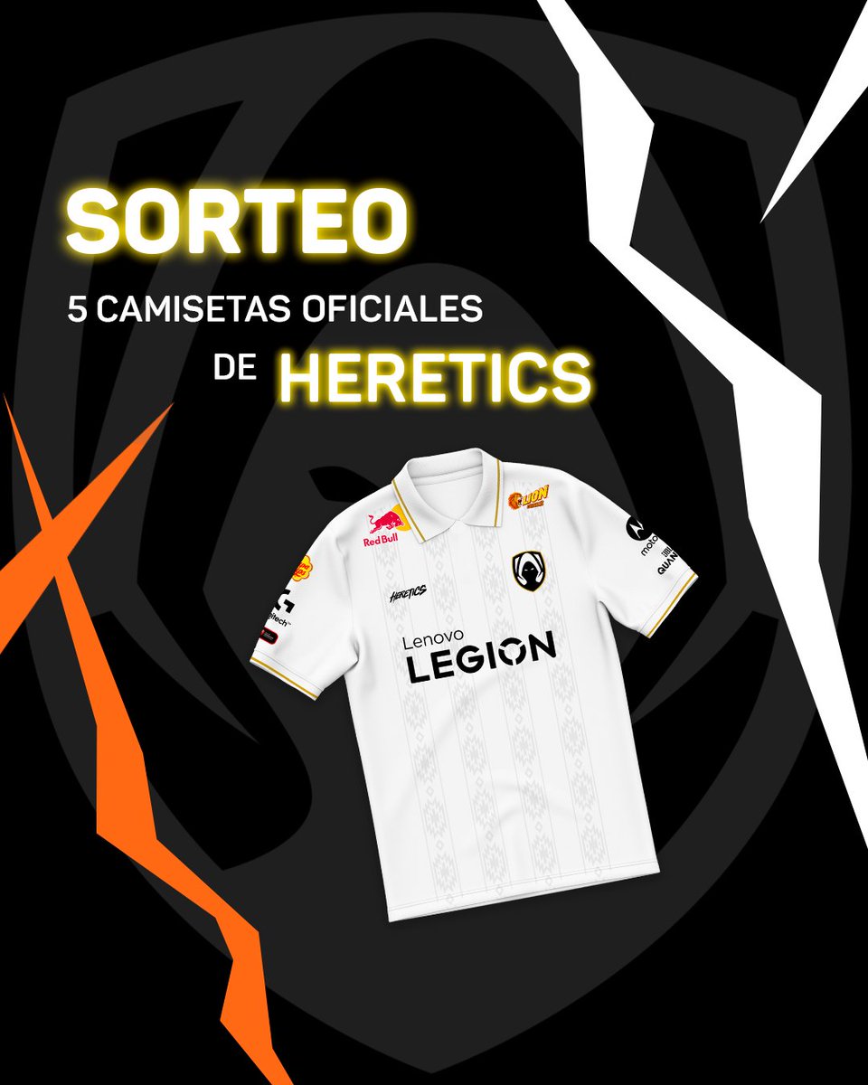 ChupaChups_esp's tweet photo. ¡SORTEAZO! La última final de la temporada de Heretics se ha de celebrar a lo grande. Sorteamos 5 camisetas para poder animar al equipo en su última final.

Para participar solo tienes que:
- Seguir a @ChupaChups_esp
- Dar RT
- Mencionar a alguien de Heretics

¡A por la Iberian! https://t.co/OF0HAHVboc