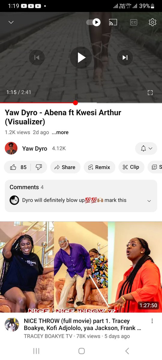nosaddays69's tweet image. I just streamed Abena 🔥🔥🔥. Good good good music🎶🎶. Let's all go stream #Abena @dyromusic_  @GhanaYesu_