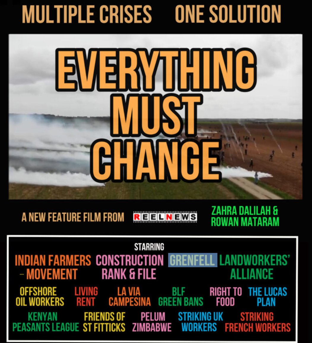 Thursday 9 November 2023, 7.30pm
'Everything Must Change' at Aberdeen TUC, John Londragon House, 22A Adelphi, AB11 5BL