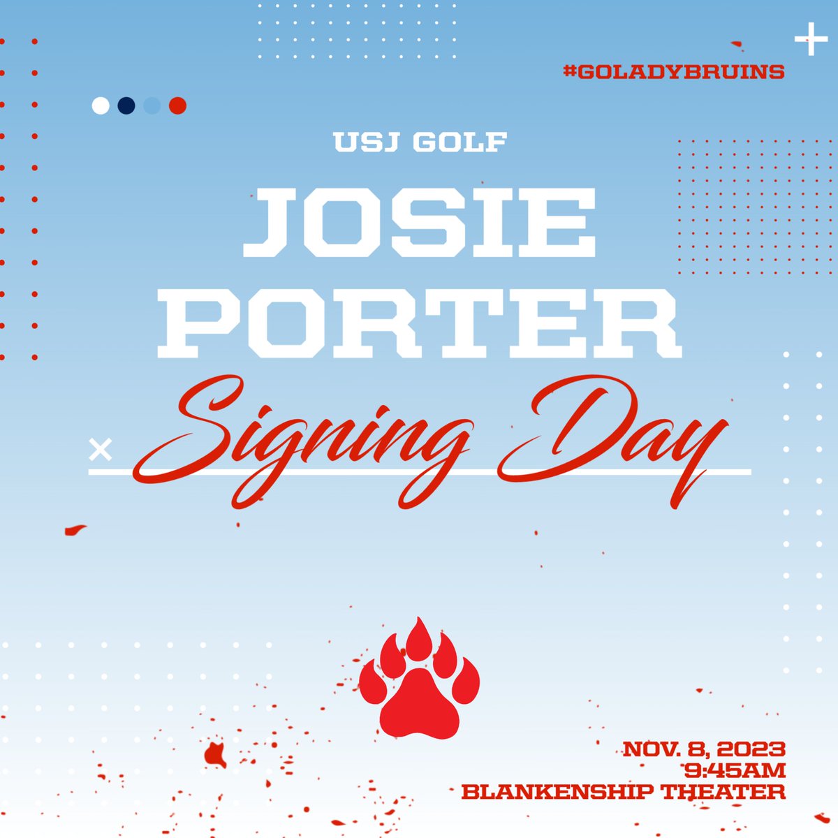 Join us tomorrow Nov. 8th at 9:45am in Blankenship Theater!