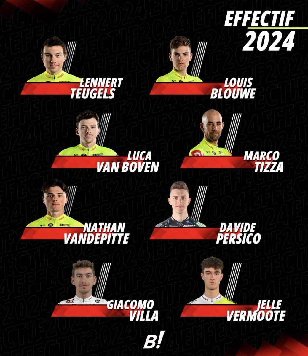 WagnerBazinWB's tweet photo. 2️⃣0️⃣2️⃣4️⃣
21 coureurs dans notre noyau pro pour la saison prochaine 👍💪
Expérience, jeunesse, force, vitesse, détermination !

ℹ️ Communiqué > https://t.co/njt6xFeRUn https://t.co/IfgNBCmzbf
