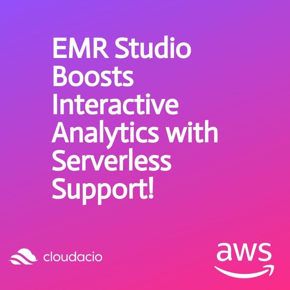 cloudacio's tweet image. Exciting news from @awscloud - Amazon EMR Studio now supports interactive analytics on EMR Serverless applications! A game-changer for data scientists and engineers using PySpark, Python, and Scala. #AWS #EMRServerless #DataAnalytics #PySpark