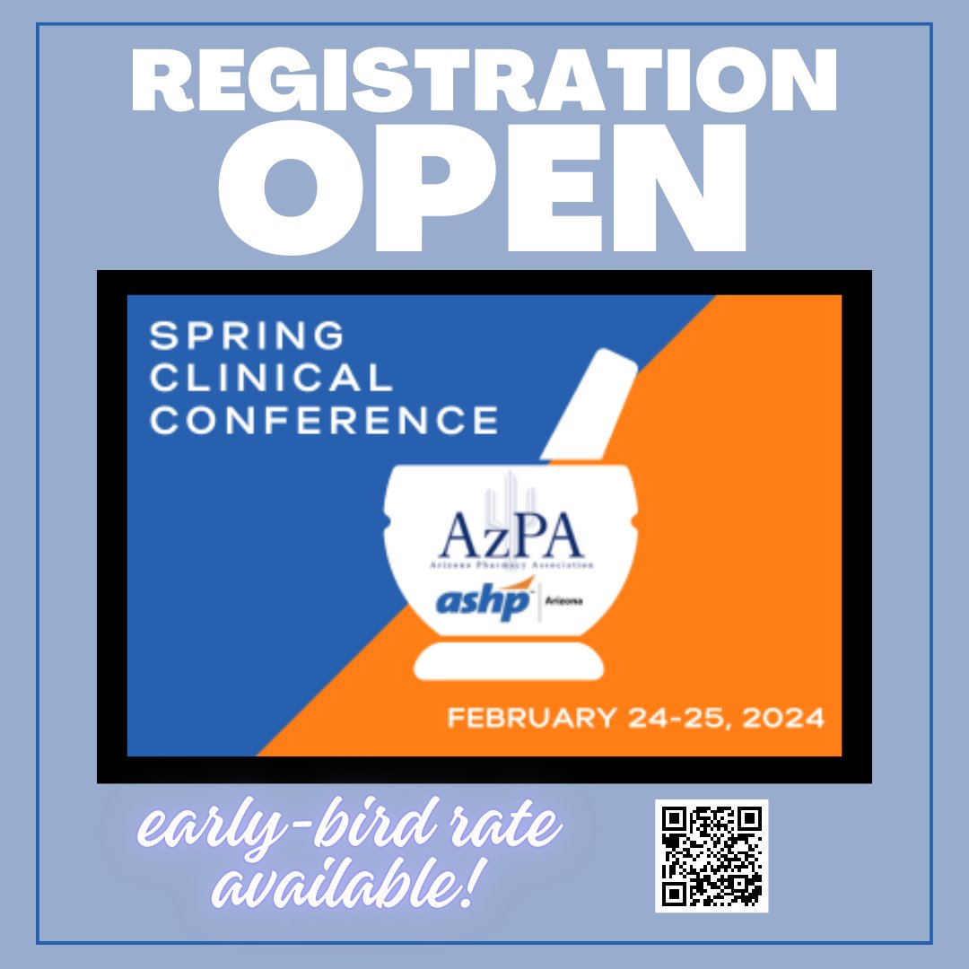 Registration is OPEN for 2024 Spring Clinical Conference! This year's conference will be in Phoenix in February....make sure to register now and save with our early-bird discount! Check it out...bit.ly/3QLtBxS