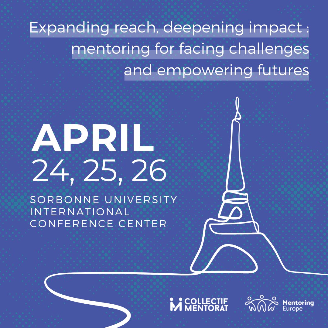 The fifth edition of the European Mentoring Summit will take place in Paris !  Don’t miss and get your early bird ticket here : bit.ly/ems-2024   
📅 April 24, 25, 26 2024 
📍 Sorbonne University International Conference Center 
🔗 mentoringsummit.eu