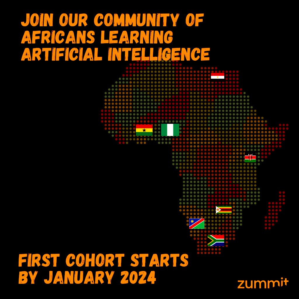 7 countries have been represented so far. Join fellow young Africans starting their career in AI. Visit zummitafrica.com/apply-to-zummi… to apply #africa #ai #tech #adp2023