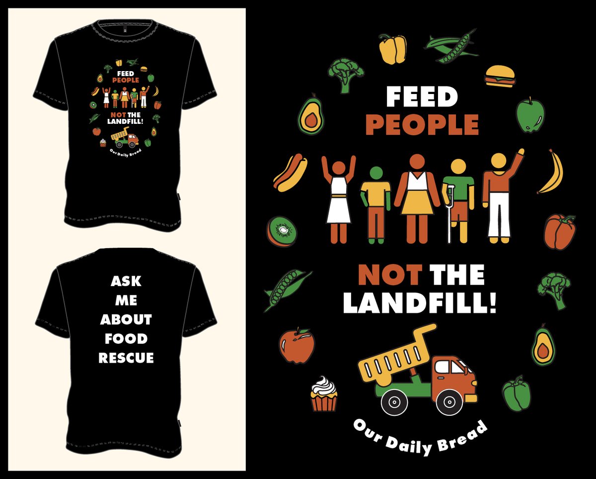 Fight hunger and food waste, and provide safe community space! Create your own fundraising page to share with friends and family, or donate directly to the campaign- when you reach $100 raised or donated, you get this awesome t-shirt! Give to #Bread4Bread: bit.ly/bread4bread2023