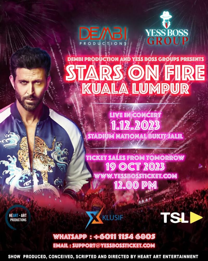 RentakSejuta's tweet photo. Stars On Fire Kuala Lumpur @ National Stadium, Bukit Jalil, Kuala Lumpur (1/12/2023).
Link:
https://t.co/4Py7AuimwA
#StarsOnFireKualaLumpur #StarsOnFire #HrithikRoshan #Prabhudeva #VaaniKapoor #Bollywood #DembiProductions #YessBossGroups #RentakSejuta @iHrithik https://t.co/sgJHStK9MA