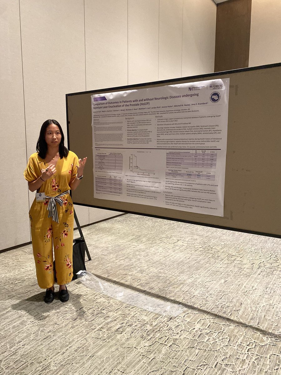 The North Central Section of the AUA, Inc., awarded <a href="/JennyGuo_Uro/">Jenny Guo</a>, MD, and Clarissa Wong best poster and best podium for the HoLEP Neuro and Mobile Health Platform projects! Congratulations to them both! 👏 #NCSAUA23 #AUA