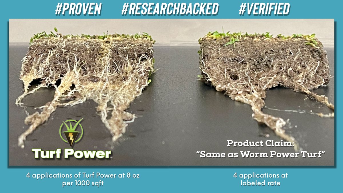 Solutions4Turf's tweet photo. Imitated never duplicated. #TurfPower has been independently proven to do what we say it will do. Proven to have the diversity & quantity of biology in every jug. Planning for 2024? Turf Power will give you confidence in your biological applications. https://t.co/G2eT5Auu84 https://t.co/VTkc2YjsAc