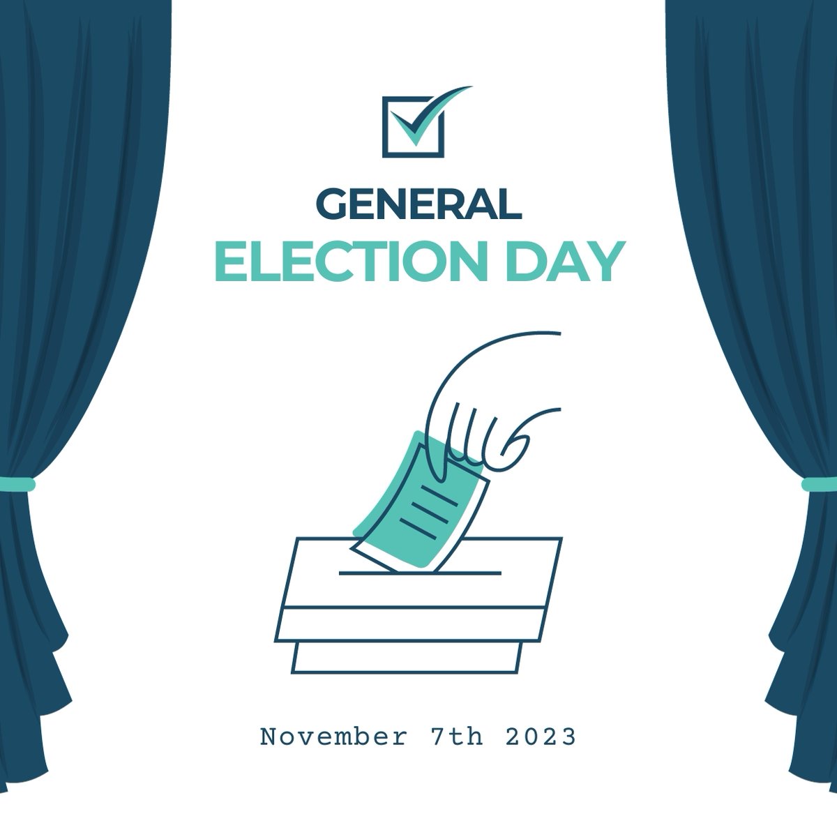 It's Election Day! Exercise your right to vote and make your voice heard. Remember, every vote counts. 🇺🇸