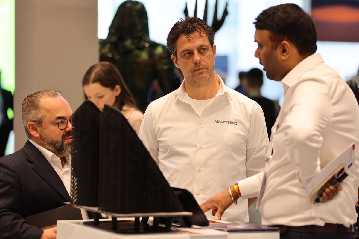 Busy stand at @formnext_expo  on Day 1 - visit us on stand D81 to see how our range of cost effective 3D print solutions can support your needs!