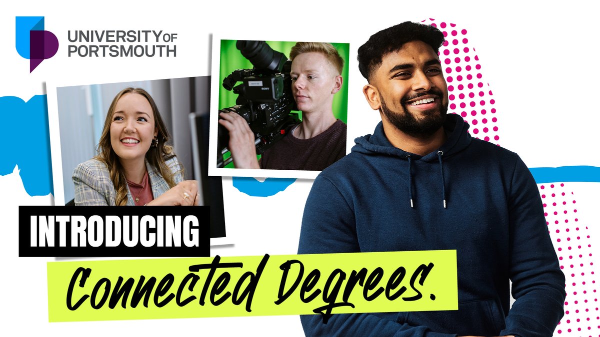 We are the only UK university to offer a flexible approach to placements 💜 From 2024, UK students can benefit from our Connected Degrees - our unique option of a 3 year course with 4th year paid placement. Find your Connected Degree: bit.ly/463EJdT #PortsmouthUni