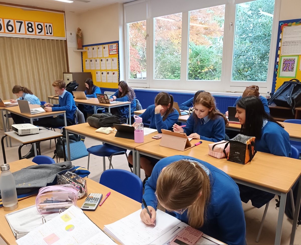 Lunchtime Supported Study for Maths in full swing. Can't you just feel the effort? Well done everyone! #commitment #ForeverThrive