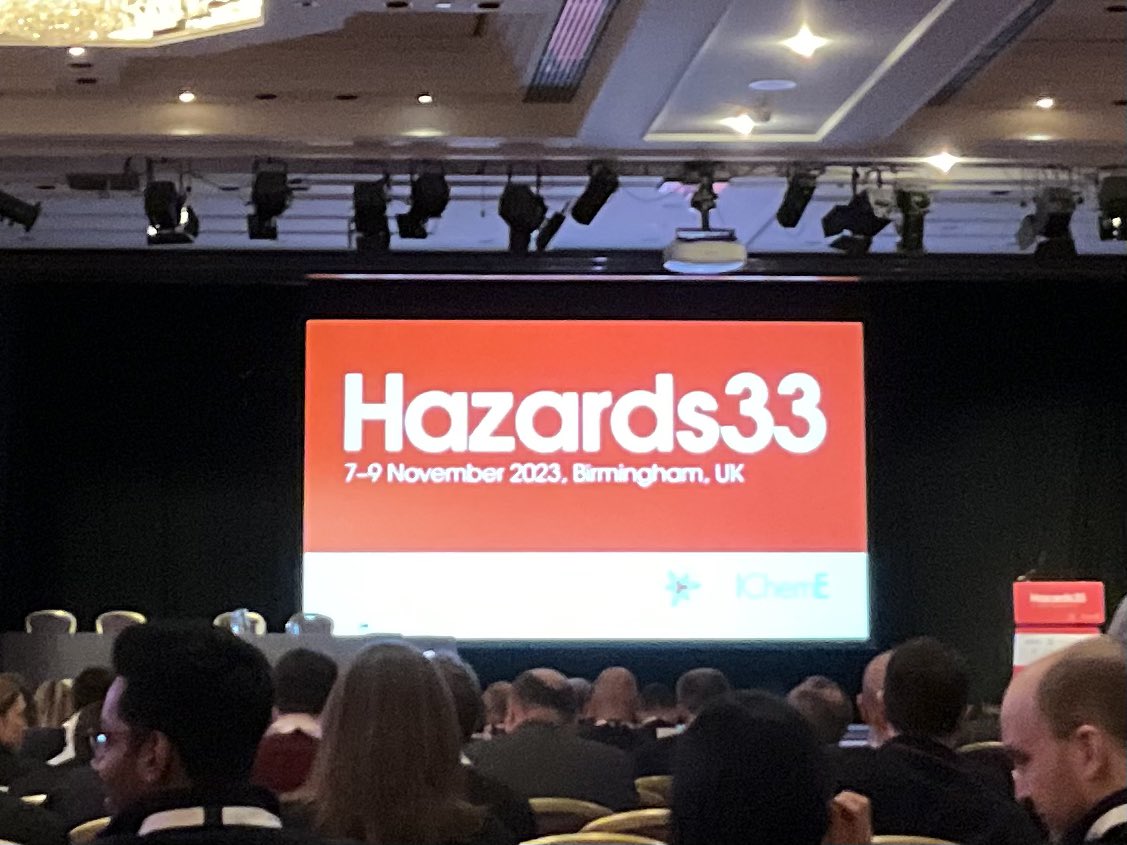 SafetyIChemE's tweet photo. We are underway! @safetyicheme @icheme_official #Hazards33 #ProcessSafety #AttendToLearn #Network https://t.co/hyyPjpKjOY