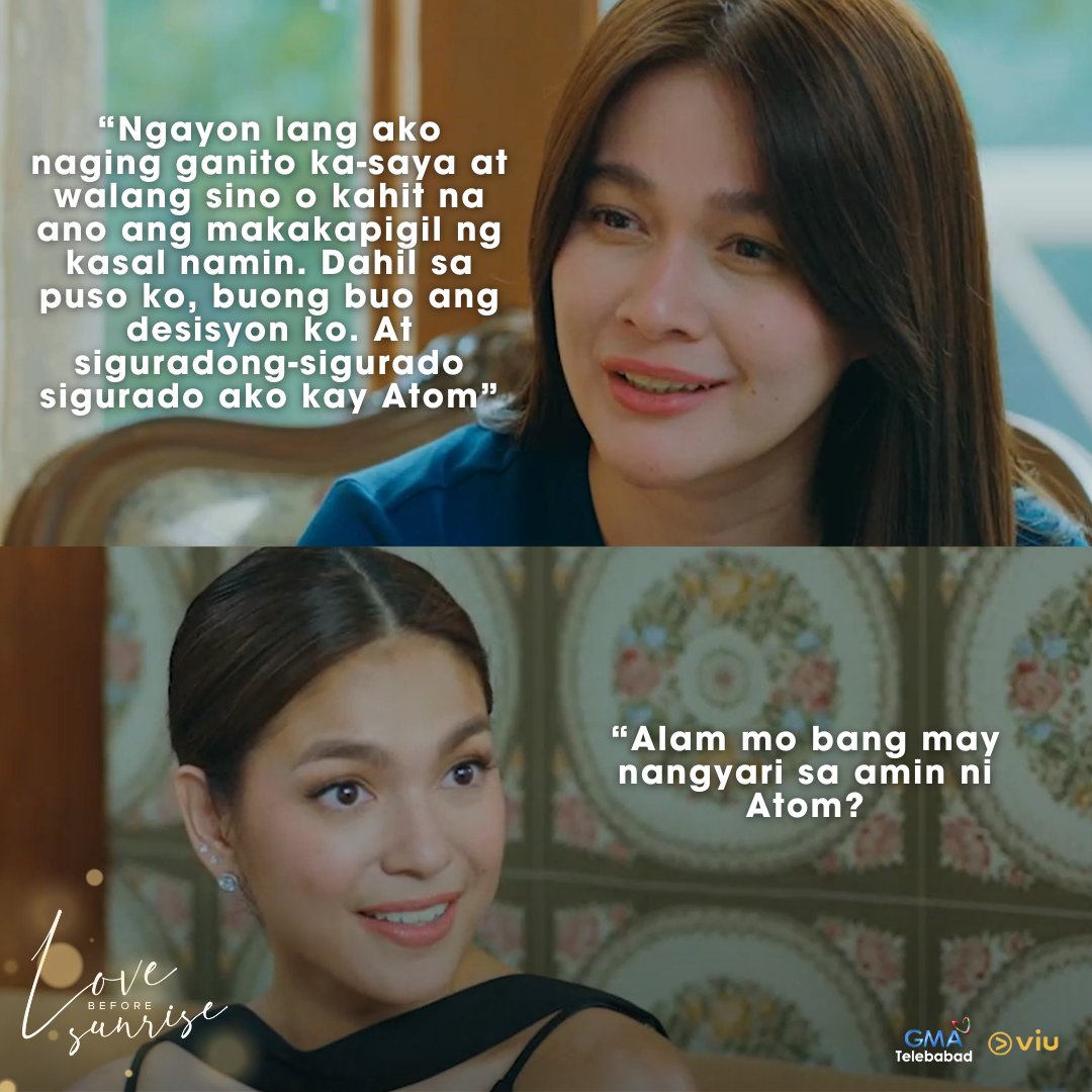 GMADrama's tweet photo. 'Yung ang saya na ni Stella kay Atom pero gusto talaga manabotahe ni Czarina!
#LBSFightBack #LoveBeforeSunrise
#GMAViu https://t.co/se5QTym1Hr