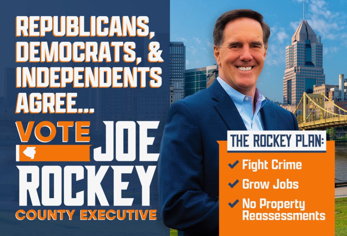 Leaving <a href="/KDKA/">KDKA</a> this morning, a man pulled up in his car and said he was a Democrat and voting for us today.

This isn’t unusual. Democrats, Independents &amp; Republicans say they hear our message and feel included. 

When we say we’re #FightingForAllOfUs, we mean it. #VoteRockey