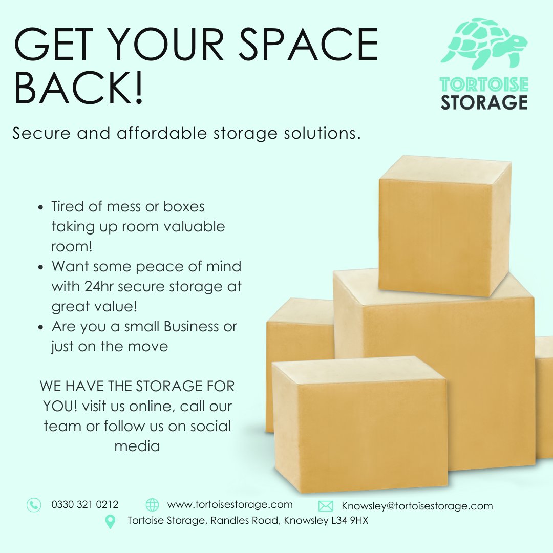 Tortoise Storage Knowsley tweet media