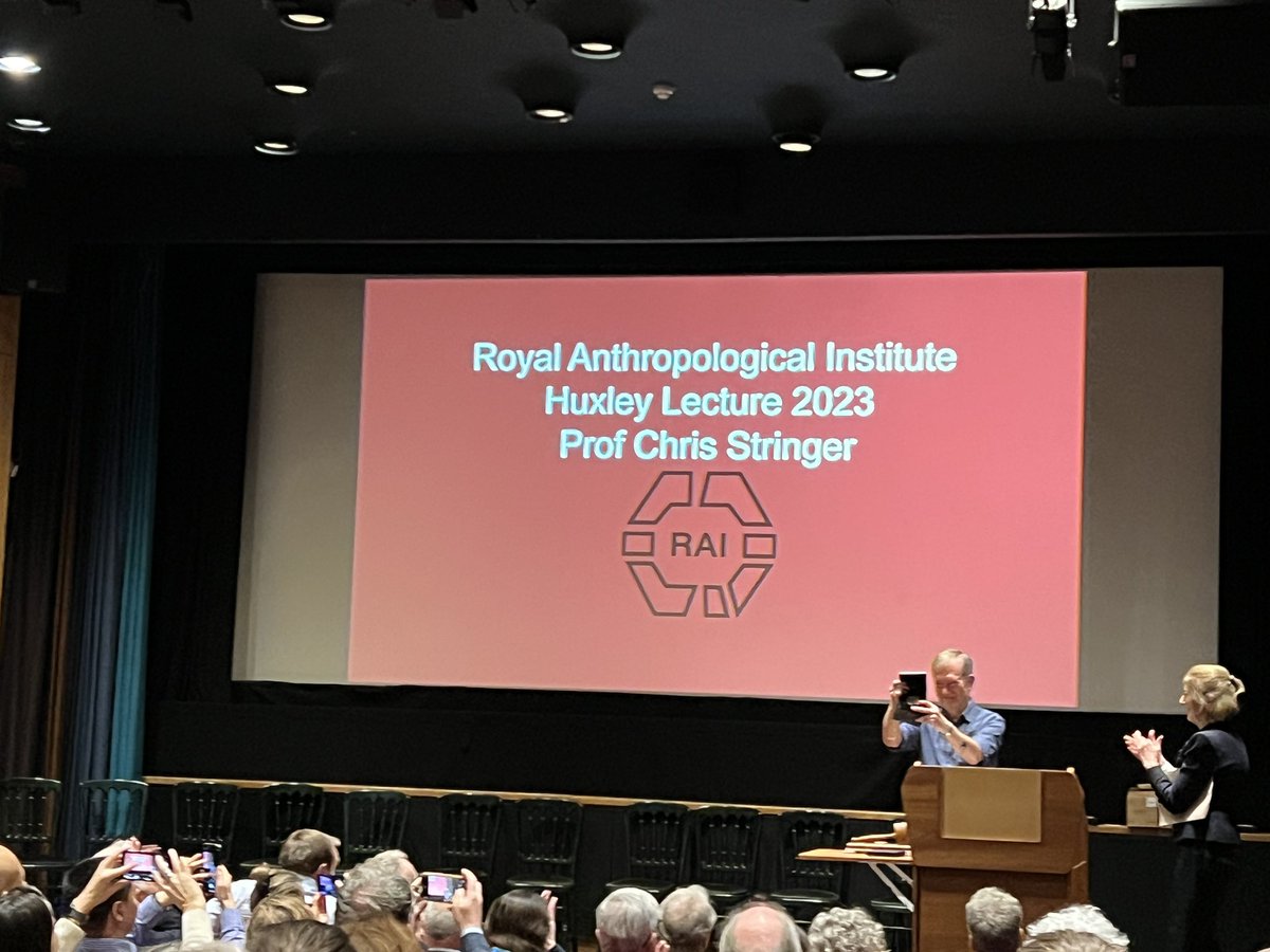 Tom Higham (@tommyhigham) on Twitter photo Congratulations to <a href="/ChrisStringer65/">Chris Stringer</a> here with the Huxley Medal of the Royal Anthropological Institute. Congratulations to <a href="/ChrisStringer65/">Chris Stringer</a> here with the Huxley Medal of the Royal Anthropological Institute.