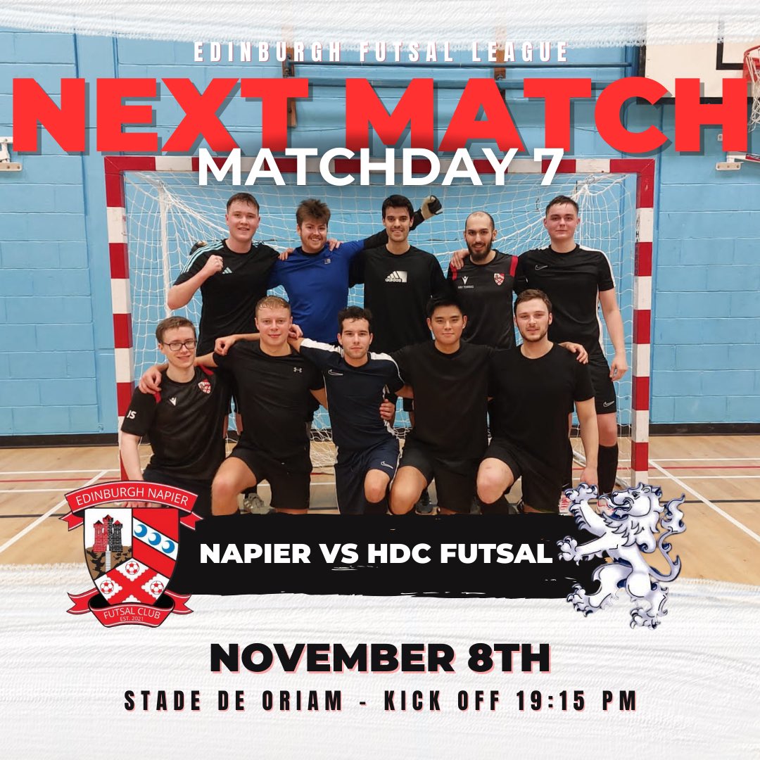 We’re up against HDC tomorrow in the <a href="/sfl_edinburgh/">SFL Edinburgh</a> 🔴⚫️
