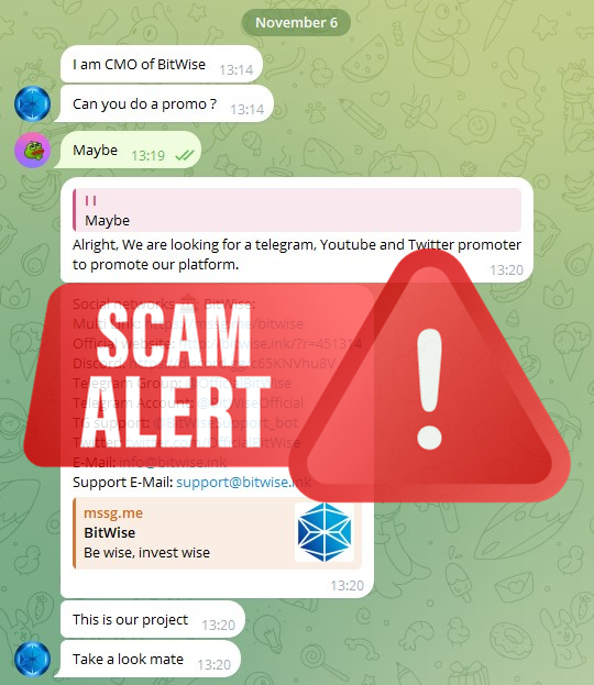🚨🚨🚨 SCAM ALERT 🚨🚨🚨

Please retweet my post to protect as many people as possible from these scammers!

They sent to me а DM in Telegram asking me for a promo in my TG channel and Twitter. I did some research. It turned out that this platform was a scam.

This website and X