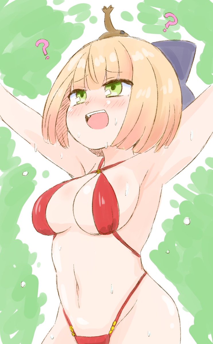 大神ミオ 「おなかおなか」|ねこやまのイラスト