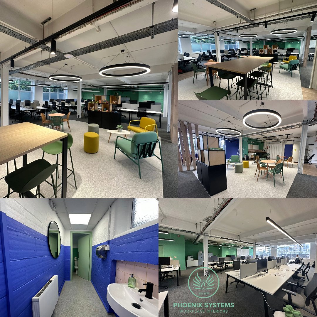 Completed phase 1 of our project in #hove , #eastsussex. The office space has been transformed, pleasure working along side @LYWorkspace who supplied the furniture. Phase 2 begins next week! #projectdelivery #collaboration #fitoutinteriors