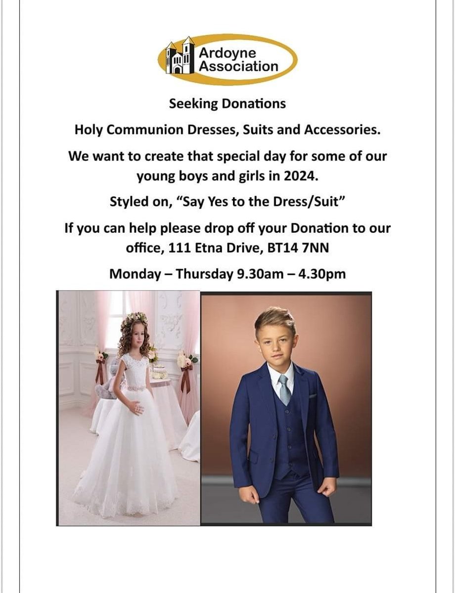 Just to let the Community know we are ready to accept Donations. See poster for details.