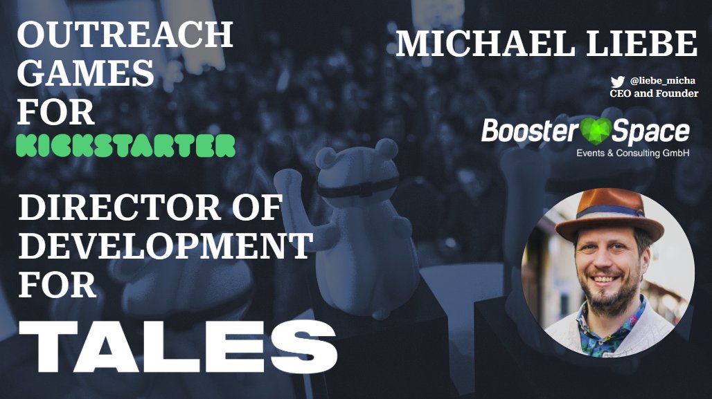 Our CEO &amp; Founder <a href="/liebe_micha/">Michael Liebe</a> will be a speaker at #gamesgroundberlin!

Join his talk on Thu, Nov 9 at 12.15h on "Your Video Game's IP gets a Second Wind as a Tabletop Game! Cases, Trends and Best Practices from <a href="/Kickstarter/">Kickstarter</a>".

More at: gamesground.de/program