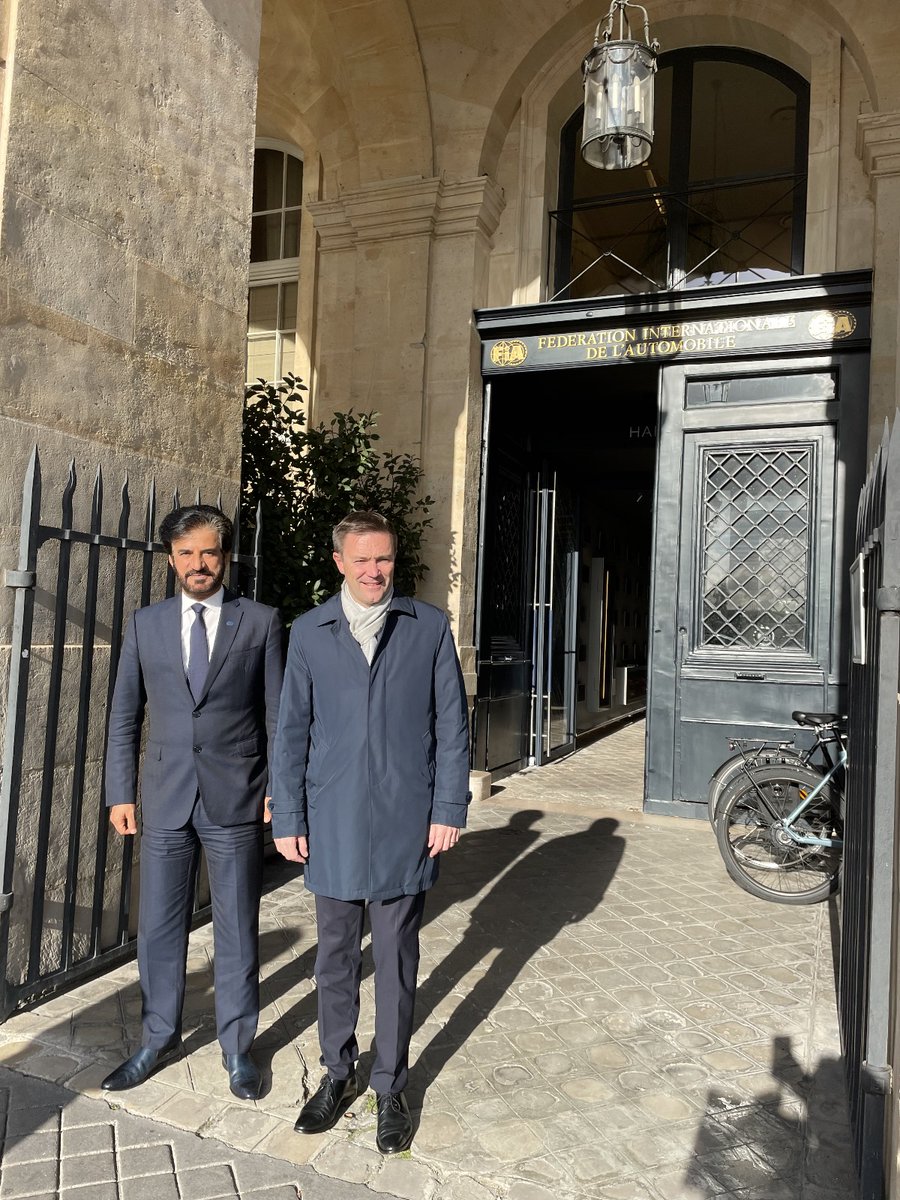 Today, I welcomed @DLappartient (@UCI_cycling  President, IOC member and @FranceOlympique President) to the FIA. It was an opportunity to discuss the UAOA campaign, the development of Esports and road safety. Many potential avenues for cooperation.

#UCI | #CNOSF | #FIA |…