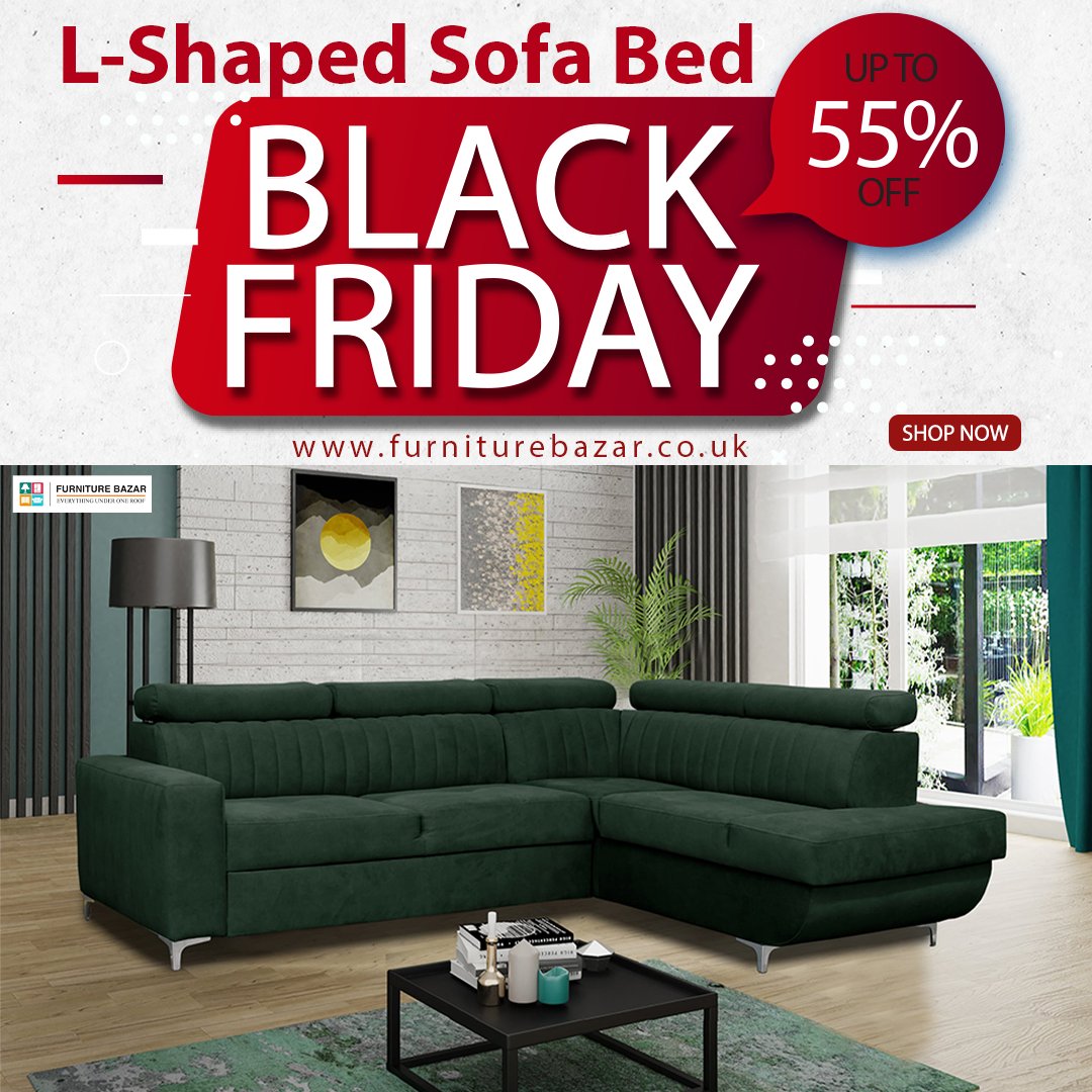 furniturebazar7's tweet image. Upgrade Your Space with the Stylish Zarate L-Shaped Sofa Bed:
This sofa bed is perfect for smaller spaces. Its L-shaped configuration optimizes your room's layout, making the most of every square inch.
furniturebazar.co.uk/.../zarate-gre…...
#HomeDecor #lshape #SofaBed #zarate #furniturebazar