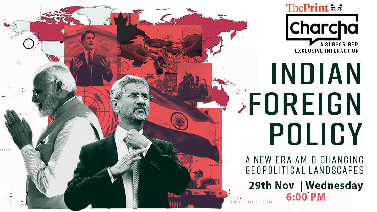 ThePrint subscriber-exclusive interaction - ThePrint Charcha.

Indian Foreign Policy: A New Era Amid Changing Geopolitical Landscapes with <a href="/Aparna_Pande/">Dr Aparna Pande</a> and Constantino Xavier <a href="/constantinox/">Constantino Xavier</a> | 29 November 2023, Wednesday, 6 PM IST

Register now - forms.gle/PBf1sXNowZkQwz…