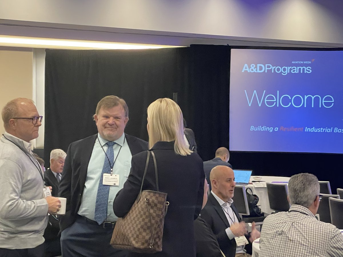 AvWeekEvents's tweet image. A&amp;amp;D Programs is underway! Thank you to our sponsors speakers and attendees. 
We look forward to two days of great content discussions and networking.

Learn more and read agenda  &amp;gt;&amp;gt; utm.io/ufTO4
#ADPrograms #AviationWeek #defense #DOD #Militaryaviation