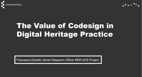 Today our SRO <a href="/archaeoFD/">Dr Francesca Dolcetti</a> gave a lecture to students concerning "The Values of Co-design in Digital Heritage Practice" - exploring how it is important for everyone's voice to be heard in collaborative heritage projects. We're having a design values week this week - more to come!⭐️