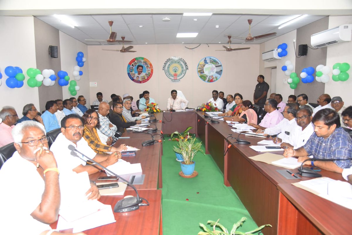 Today, conducted a meeting on Rural Development  Activities like Making of Palnadu Vermi, NREGS, Mission Sobhakrit Progress, Sign Boards, Bangaru Thalli Progress, GGMP, Finance Commission-related matters, and EKYC of Ayushman Bharat.