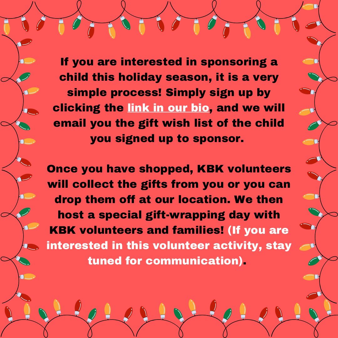 KidsBackingKids's tweet image. 4th Annual Holiday Drive!

Help us reach our goal of providing gifts to 300 kids in the Wellesley and Newton this holiday season. Go to kidsbackingkids.org or message me to learn how you can help!