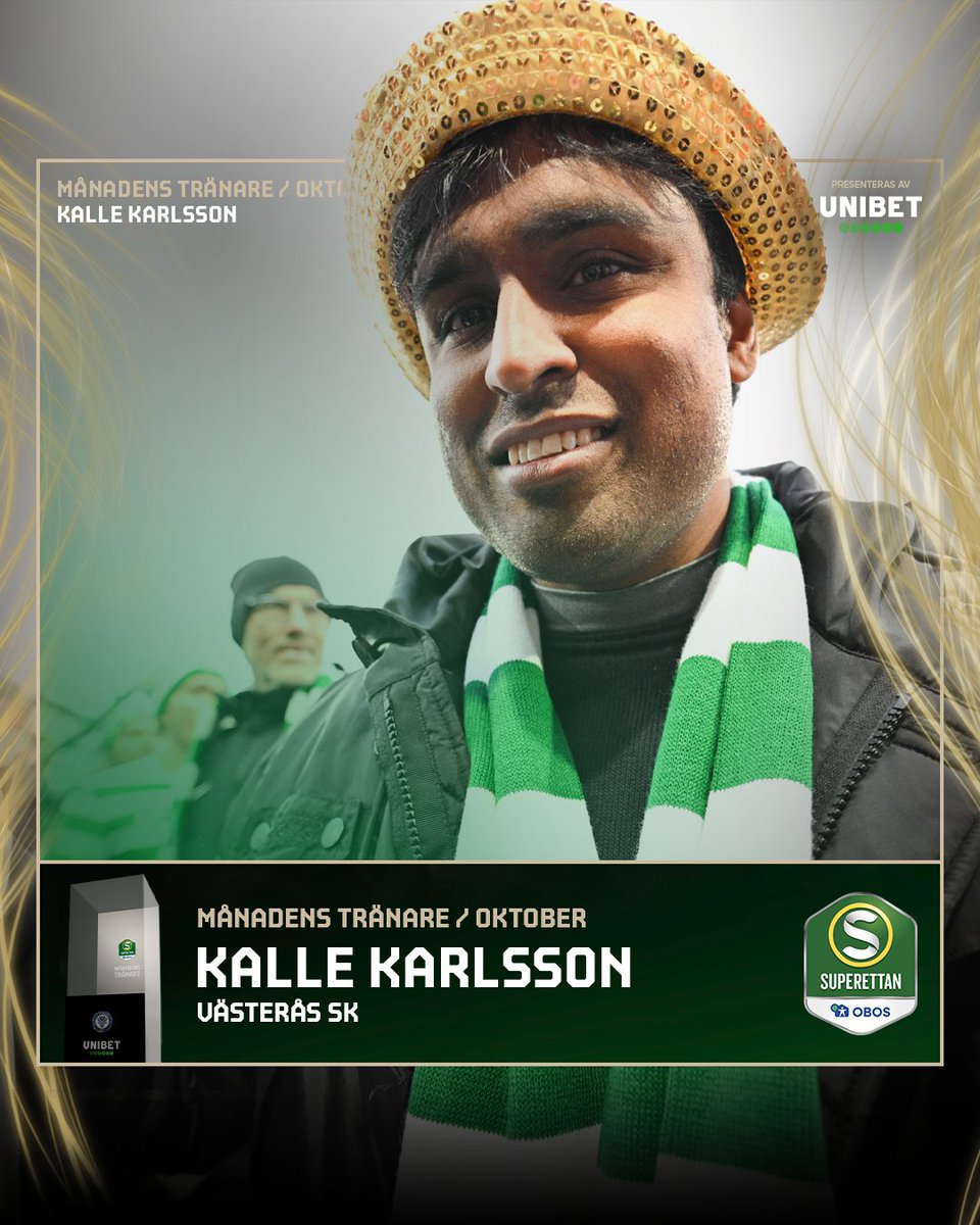 Storslam!

Jabir Abdihakim Ali vinner utmärkelsen som månadens spelare för oktober i Superettan.

Manager Kalle Karlsson är inte sämre och vinner utmärkelsen som månadens tränare i oktober. 

Vi säger stort Grattis till våra allsvenska guldklimpar!