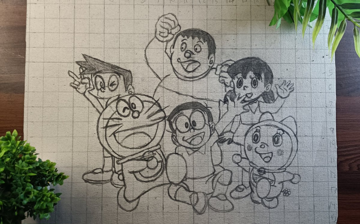 Doraemon Friends Coloring Page For Kids and Adults - Drawing Gallery